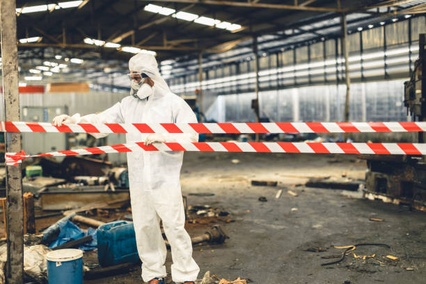 Professional Biohazard technician working in Kent, WA